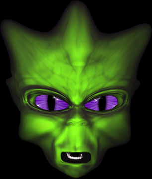 Image result for green alien face