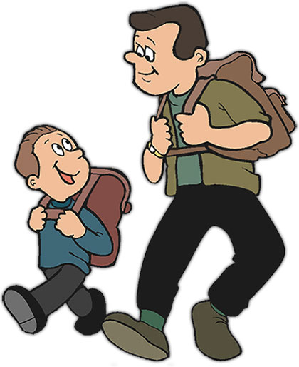 father son image adult animated