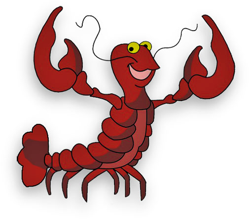 free cartoon lobster clip art - photo #37